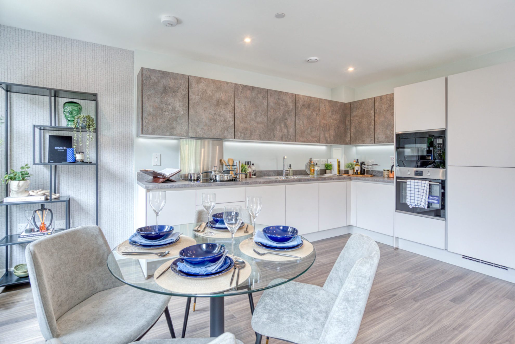 Acton Gardens Show home dining and kitchen area
