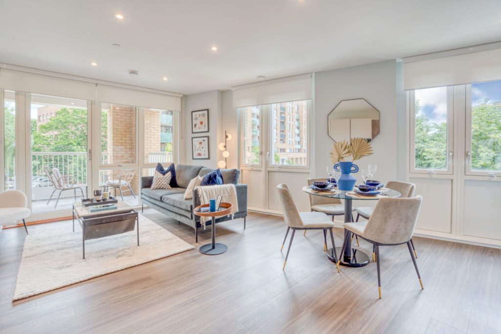 Acton Gardens Show home living room