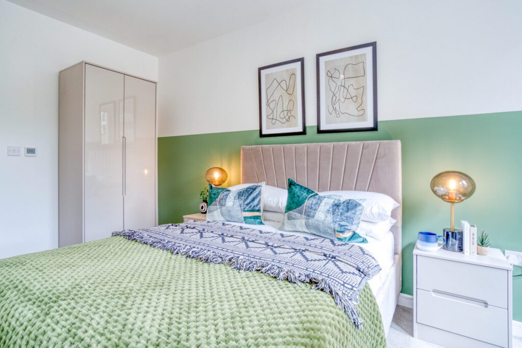 Typical master bedroom with L&Q at Acton Gardens