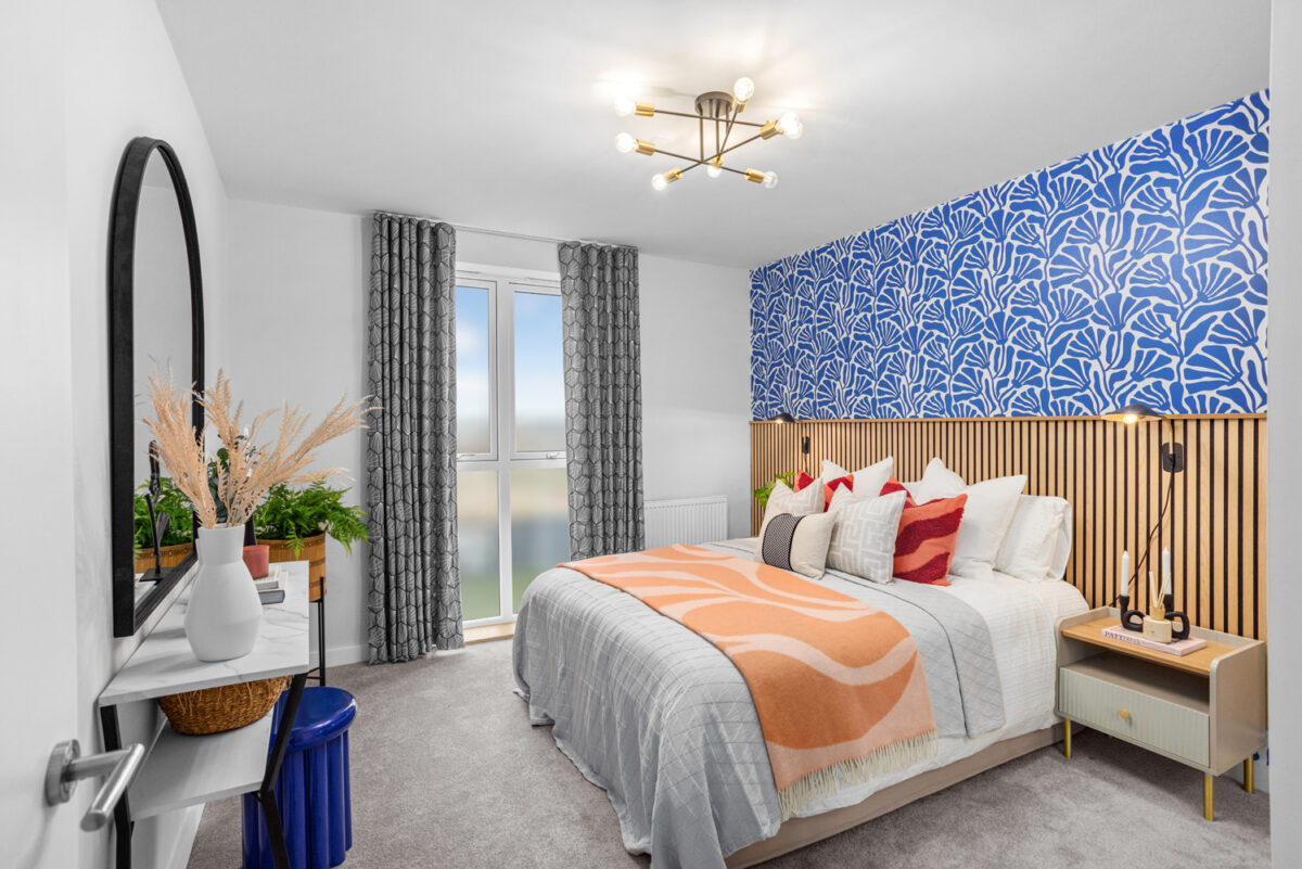 Shared Ownership master bedroom at Beam Park