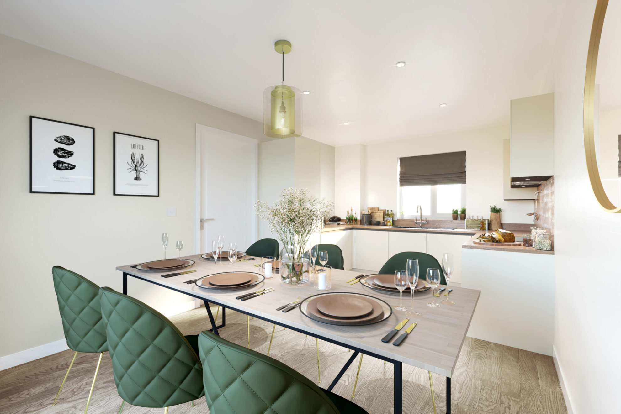 Living space at L&Q Show Home at Birnam Mews