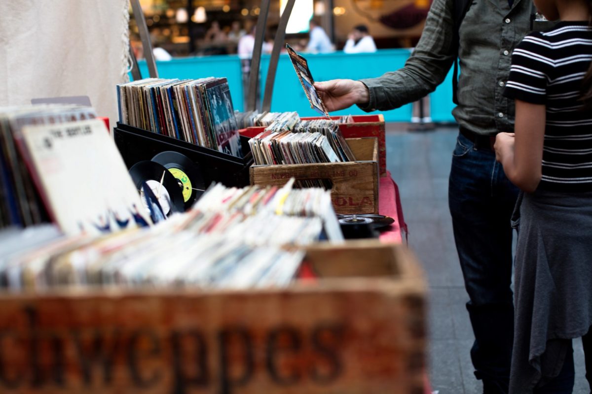 Vinyls In Street Market