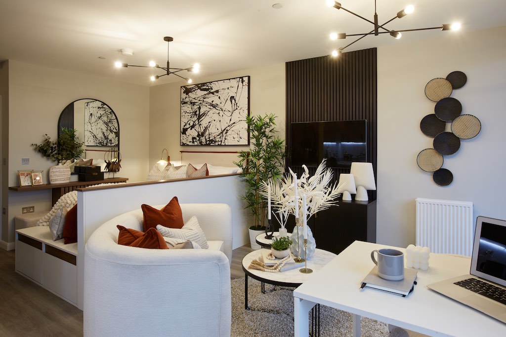 Showhome Living Area at Hayes Village
