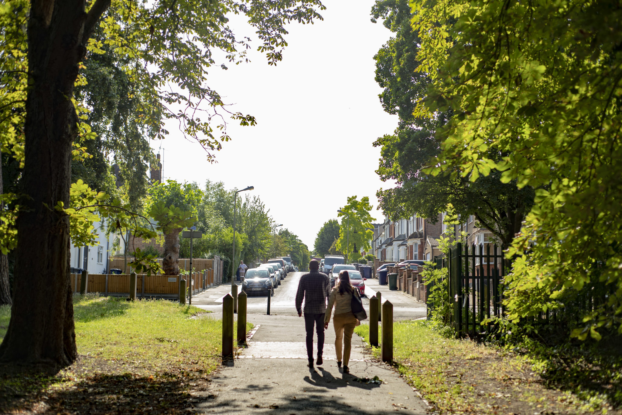 Mill Hill - couple walking