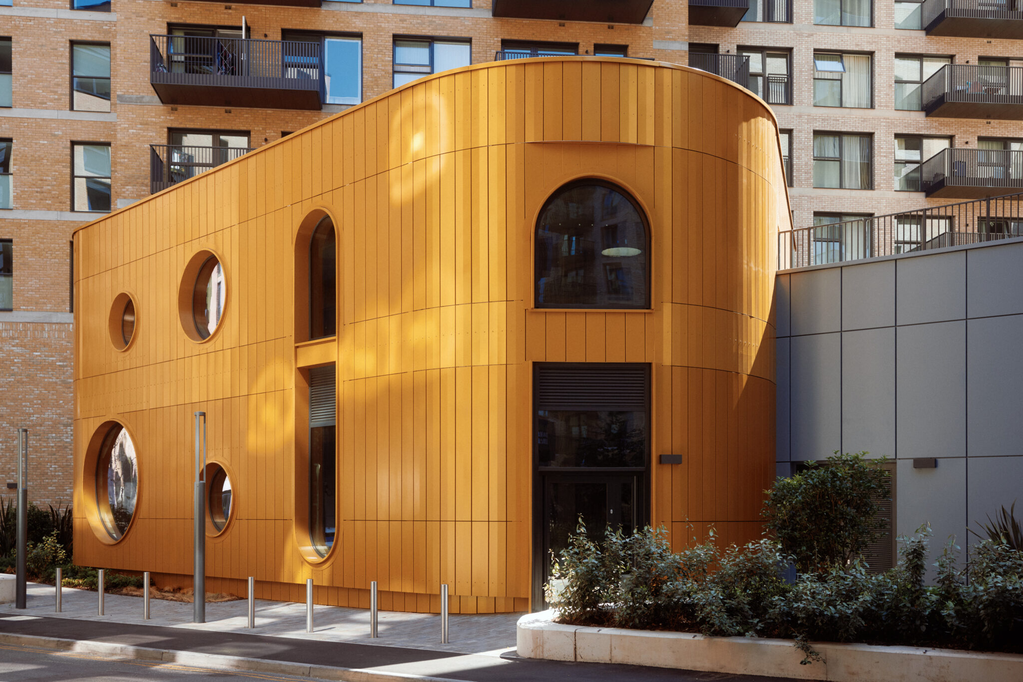Yellow building