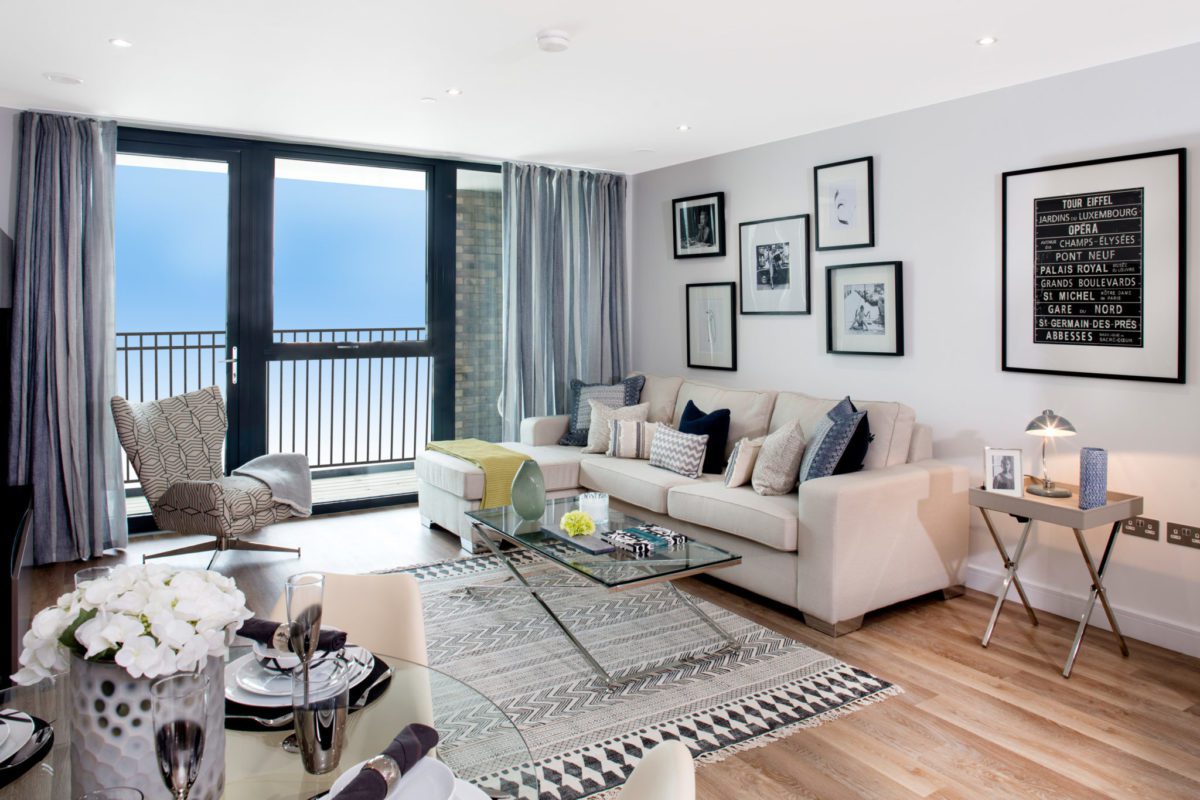 Typical Living space from L&Q