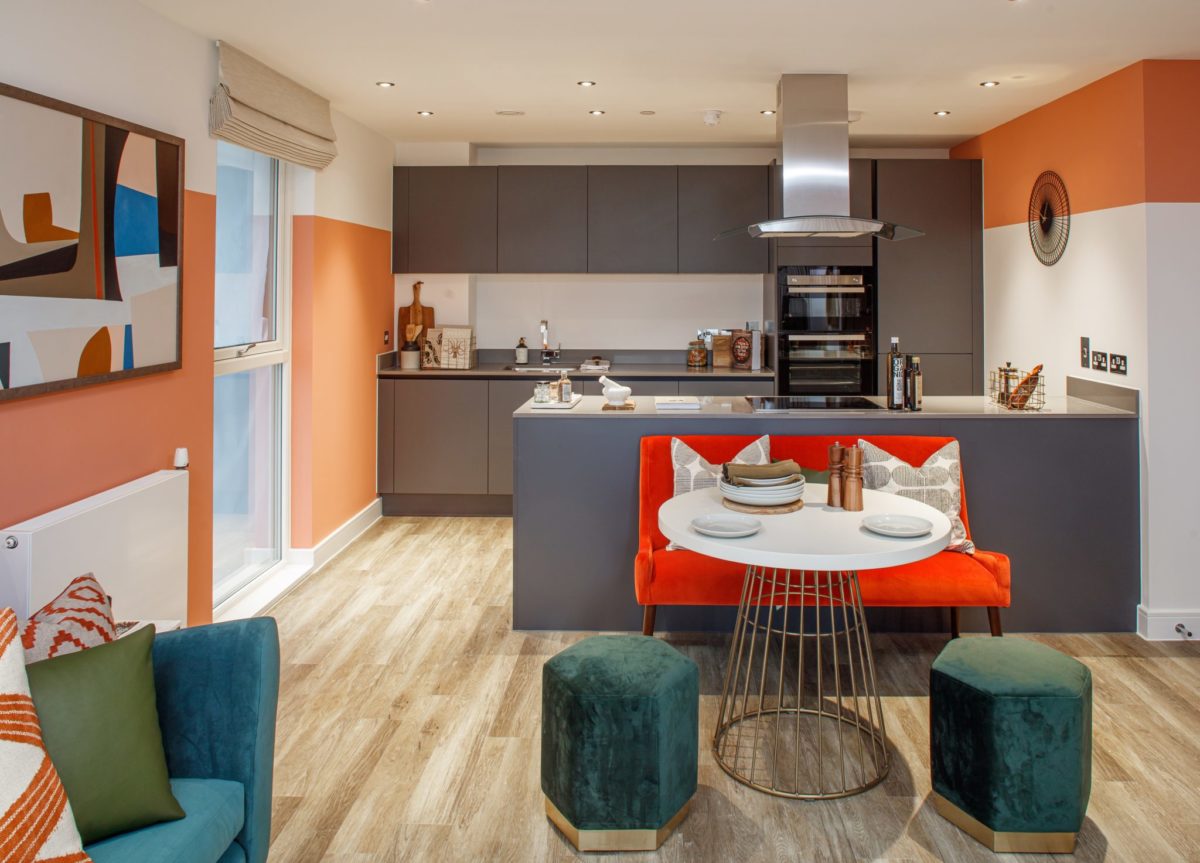 Living Room and Kitchen at The Chain, by L&Q