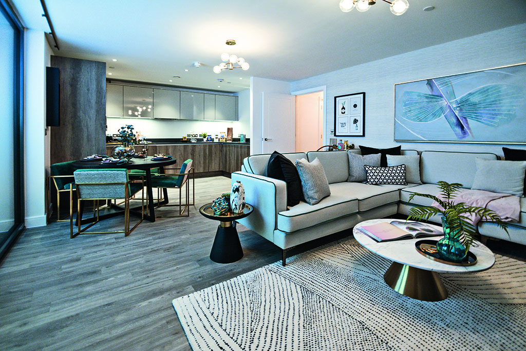 Living space at The Gateway by L&Q