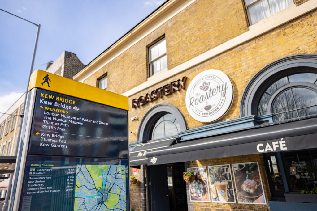 Roastery Coffee cafe in Kew Bridge Brentford