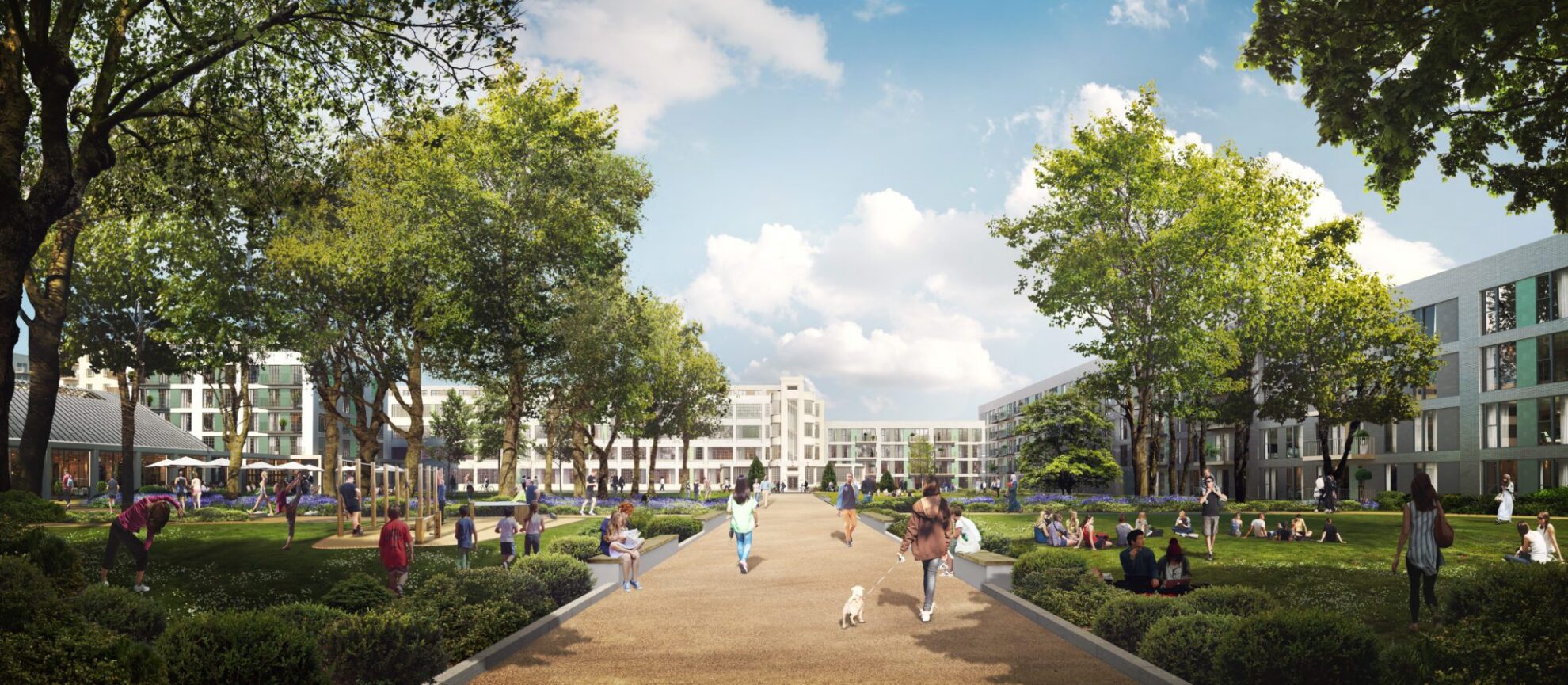Hayes Village green space
